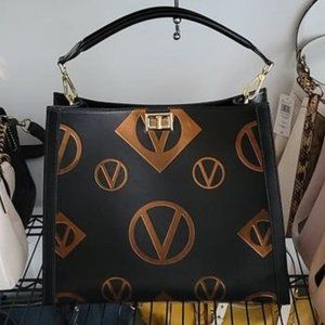 *NEW*  $699 Valentino by Mario Valentino France Monogram Leather Top Handle Bag